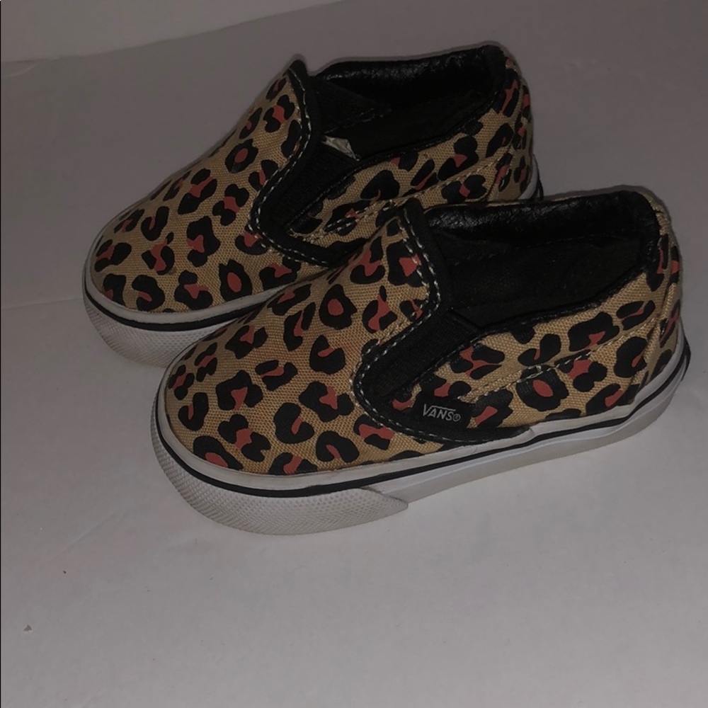 Leopard slip on vans